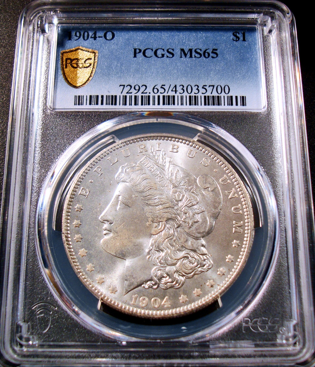 ●アメリカ 1904年O PCGS MS65 モルガンダラー 1ドル銀貨_画像1