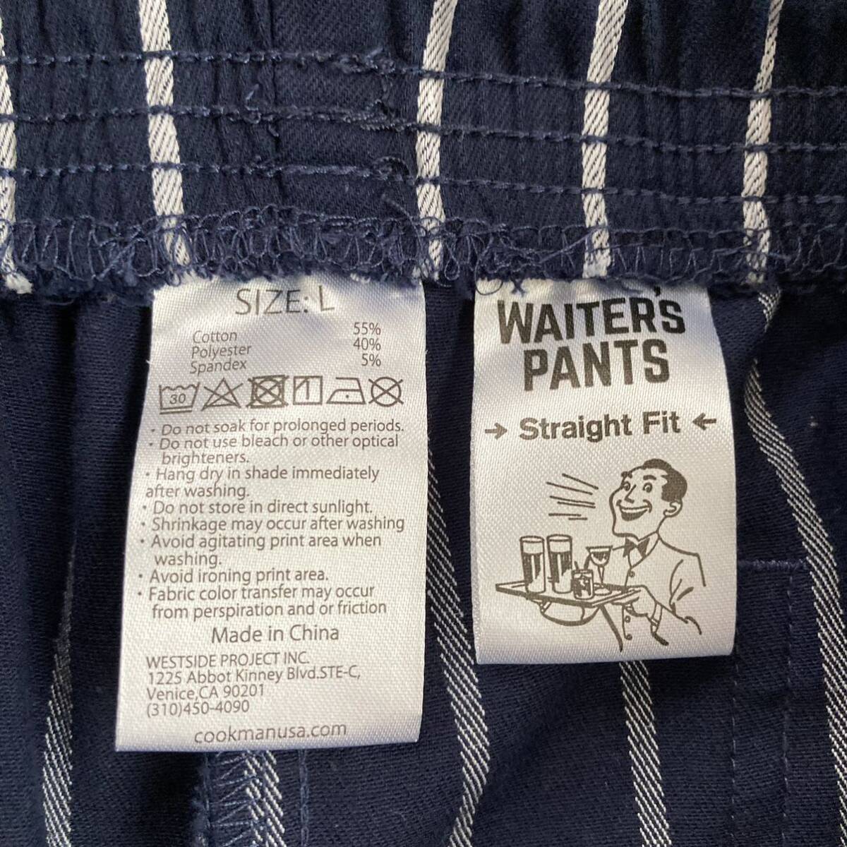 美品 COOKMAN クックマン ストライプパンツ WAITER'S PANTS_画像8