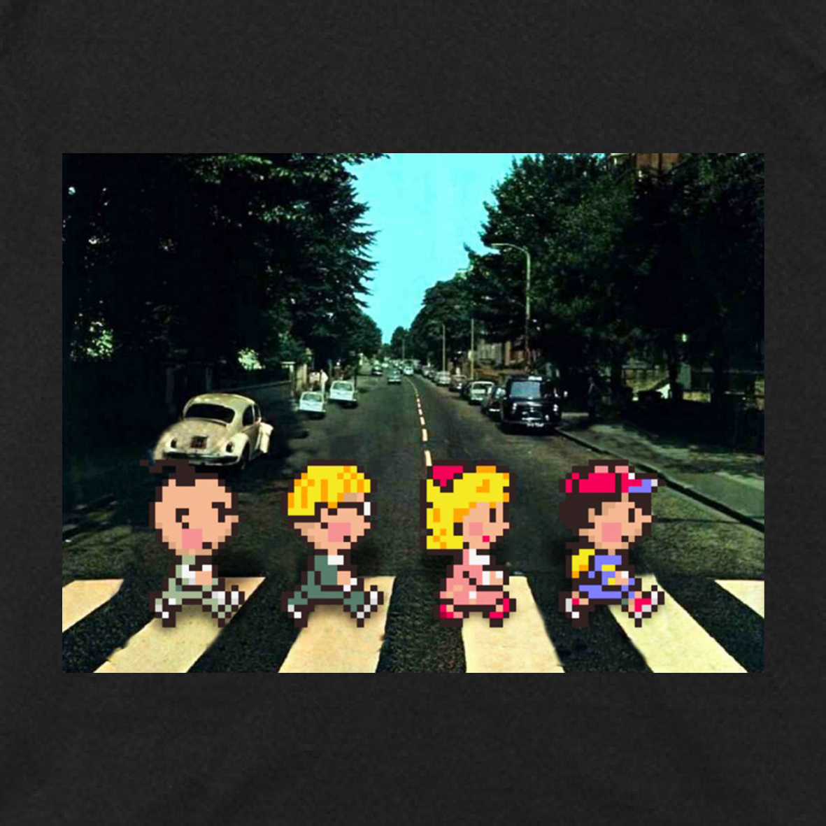 【Tシャツ】 『Earthbound×Abbey Road』 MOTHER2 アビーロード S／M／L／XLの画像1