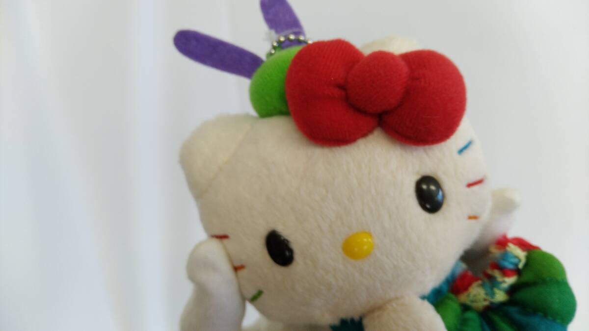  unused Sanrio Hello Kitty is ....... collaboration soft toy mascot key holder key chain rare rare 