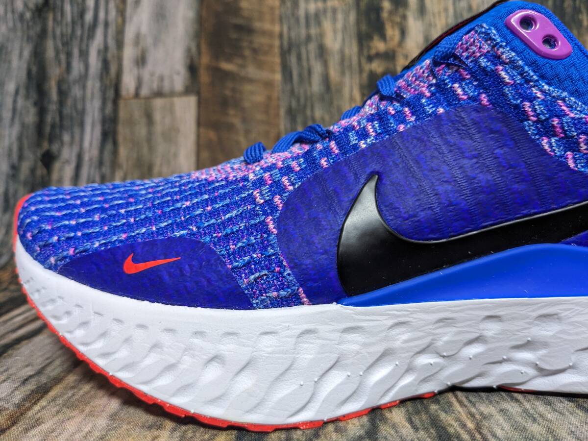  last 24.5cm/US7.5 Nike rear kto Infinity Ran fly knitted 3 DZ3016-400 inspection Racer blue / black / bright Crimson / purple 