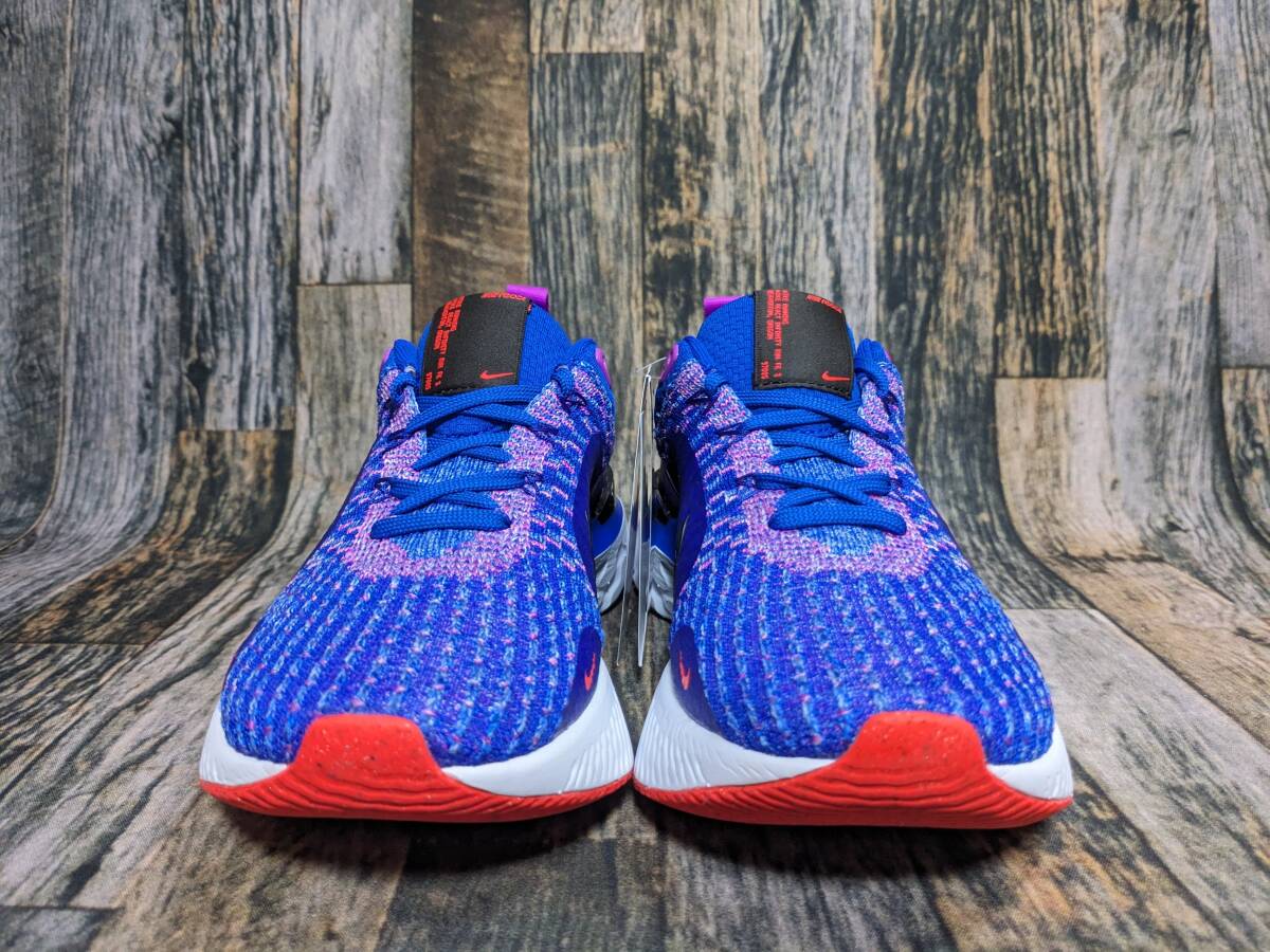  last 24.5cm/US7.5 Nike rear kto Infinity Ran fly knitted 3 DZ3016-400 inspection Racer blue / black / bright Crimson / purple 