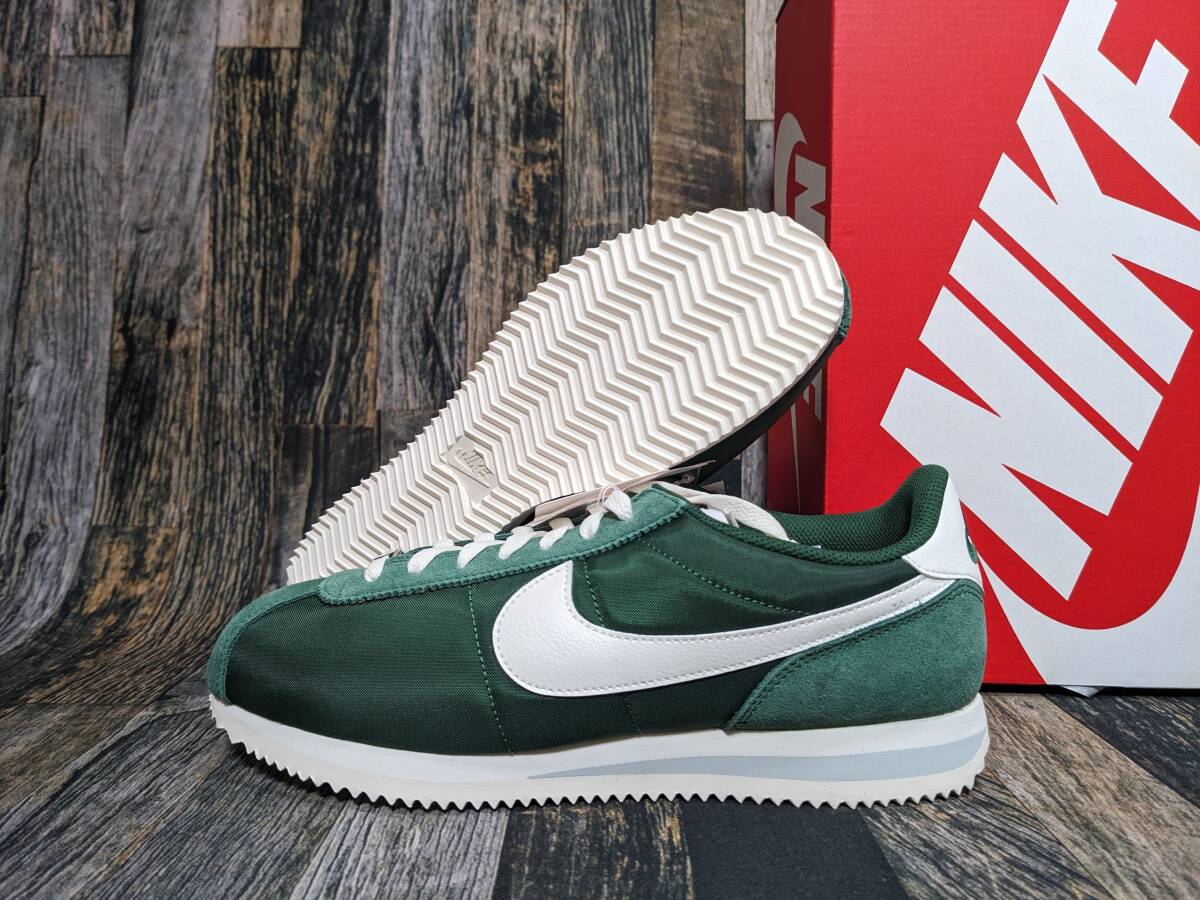 残少 28.5cm/US10.5 NIKE CORTEZ WMNS/29.0cm 検 DZ2795-300 ナイキ コルテッツ ファー/セイル モスグリーン/カーキ/ホワイト 深緑/白