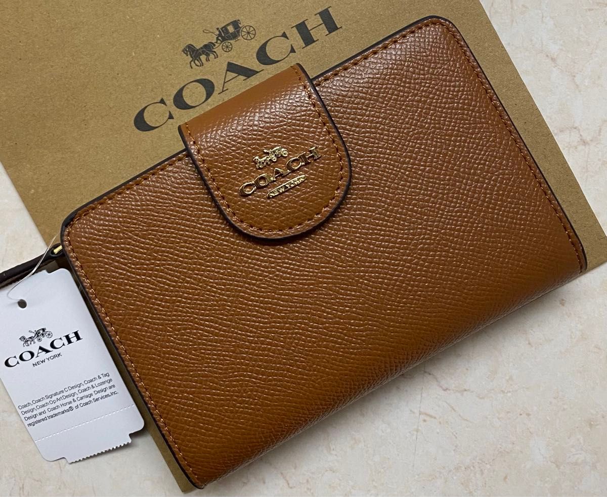 [新品未使用]COACH二つ折り財布　ミニ財布