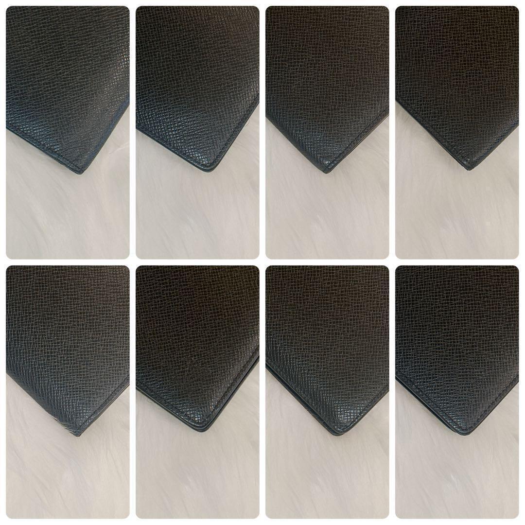 美品 ルイヴィトン LOUIS VUITTON ポルトフォイユ ロン 長財布 タイガ M33402 札入れ 二つ折り 薄型 ウォレット ブラック 黒 メンズ の画像4