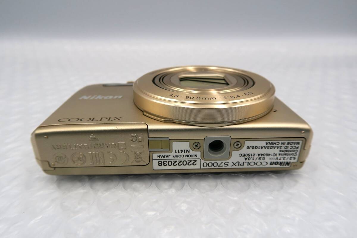 ★【ト足】NIKON ニコン COOLPIX S7000 コンパクト デジタルカメラ ゴールド系 CBZ01ZZA93_画像5
