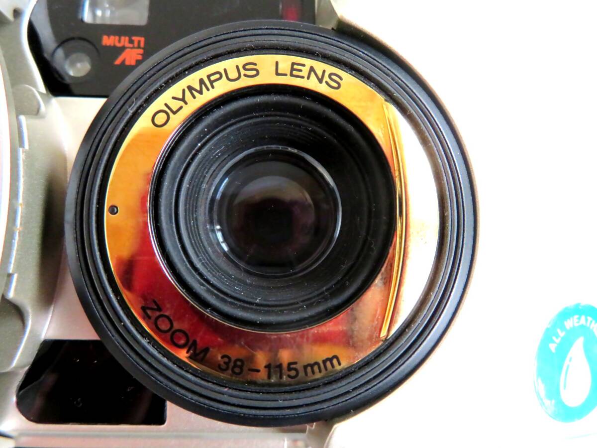 ●【ト足】OLYMPUS μ ZOOM 115 DELUXE セット オリンパス ミュー フィルムカメラ シャンパンゴールド CA095ZZG03の画像4