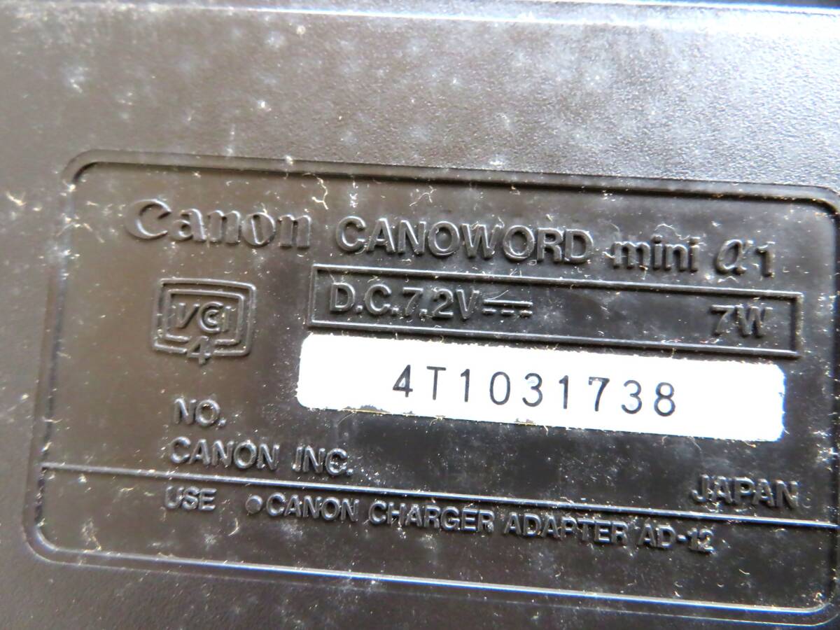 ●【ト足】Canon CANOWORD mini α1 キャノン キャノワード ブラック 黒 CA084ZZG12