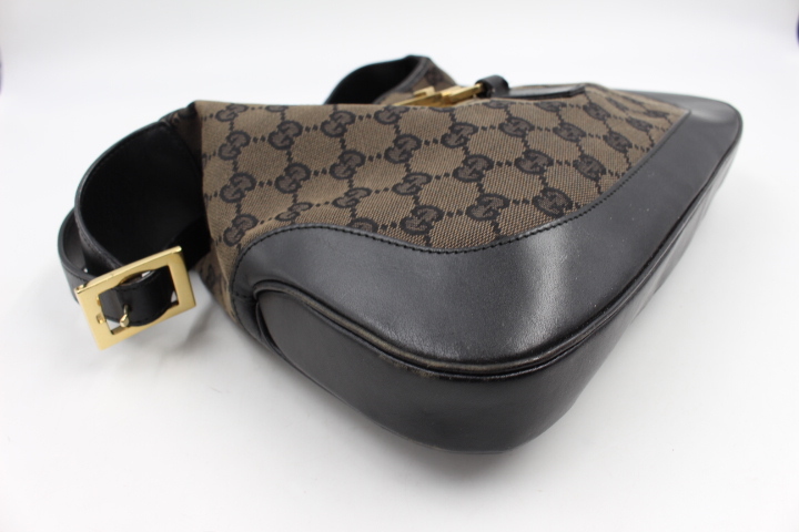 ☆【ト足】GUCCI ワンショルダー ハンドバッグ GG柄 ブラウン系 レディース ブランド バッグ CC408ZZH19_画像4