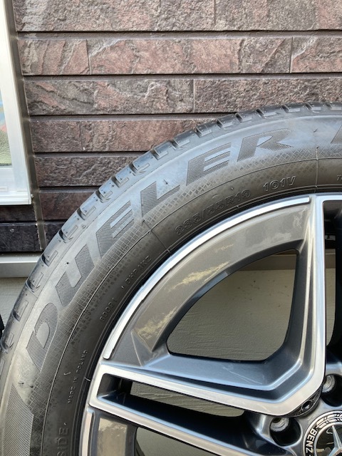 ベンツ ＧLC X253 AMG純正ホイールタイヤセット 235/55r19 ブリヂストン MO 走行100km程度 超美品の画像7