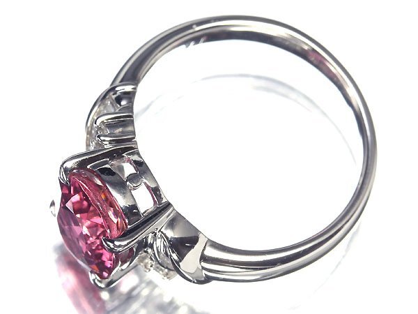 VR11347T【1円～】新品【RK宝石】≪Tourmaline≫ 極上ピンクトルマリン 大粒1.79ct 極上ダイヤモンド Pt900 高級リング ダイヤの画像3