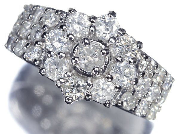 【楽ギフ_のし宛書】 KR9355T【売り切り】新品【RK宝石】《Diamond》豪華絢爛!!! 天然ダイヤモンド 総計1.00ct!! Pt900 高級リング ダイヤ プラチナ台
