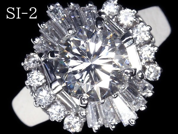 IML11156SS【1円～】新品【RK宝石】《Diamond》SI-2 極上ダイヤモンド 特大1.004ct!! 極上脇石ダイヤモンド Pt900 超高級リング ダイヤの画像1