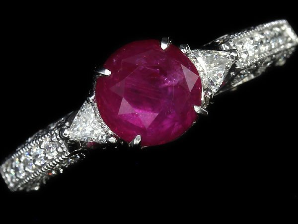 IGL11292S【1円～】新品【RK宝石】《Ruby》ビルマ産 極上非加熱ルビー 大粒1.96ct 極上ダイヤモンド Pt900 超高級リング ダイヤ GIA鑑別書の画像2