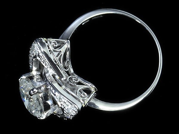 IKM11438SS【1円～】新品【RK宝石】《Diamond》上質ダイヤモンド 特大1.658ct!! 極上脇石ダイヤモンド Pt900 超高級リング ダイヤの画像5