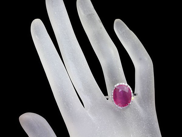 ML11298S【1円～】新品【RK宝石】≪RUBY≫ 抜群の存在感!! 天然ルビー 特大7.83ct!! 極上ダイヤモンド K18WG 高級リング ダイヤの画像5