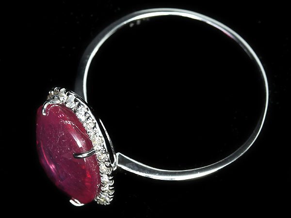 ML11298S【1円～】新品【RK宝石】≪RUBY≫ 抜群の存在感!! 天然ルビー 特大7.83ct!! 極上ダイヤモンド K18WG 高級リング ダイヤの画像4