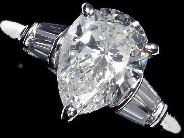 ZM11166SS【1円～】新品【RK宝石】《Diamond》極上ダイヤモンド 特大1.049ct!! 極上脇石ダイヤモンド Pt900 超高級リング ダイヤの画像3