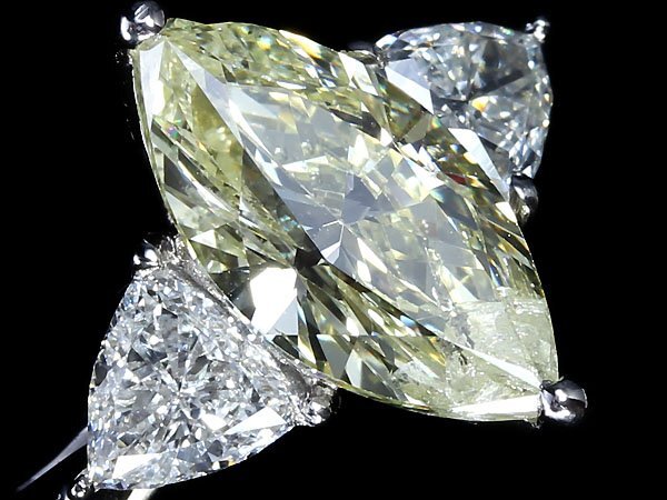 IUM11523SS【1円～】新品【RK宝石】《Diamond》極上イエローダイヤモンド 特大1.619ct!! 極上脇石クリアダイヤ Pt900 超高級リング ダイヤ