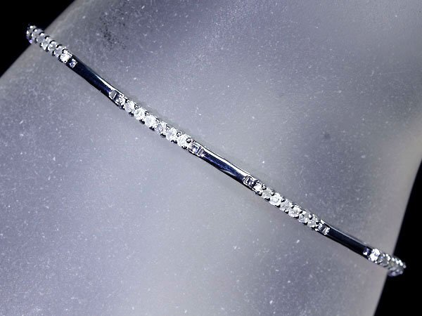 MM11508SS[1 иен ~] новый товар отделка [RK драгоценнный камень ]{DIAMOND} роскошный! натуральный бриллиант общий итого 1.00ct K18WG высококлассный теннис Eternity браслет diamond 