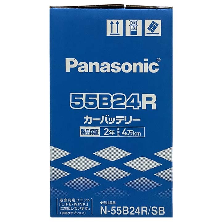 国産 バッテリー パナソニック SB トヨタ イスト CBA-NCP65 平成16年4月～平成19年7月 N-55B24RSB_画像6