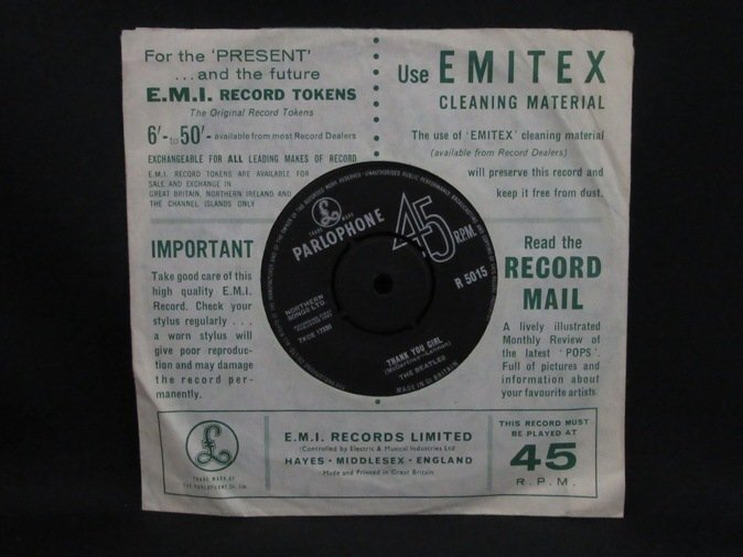 ７インチ★BEATLES★From Me To You/Thank You Girl UK Parlophone オリジナル 1st Press_画像2