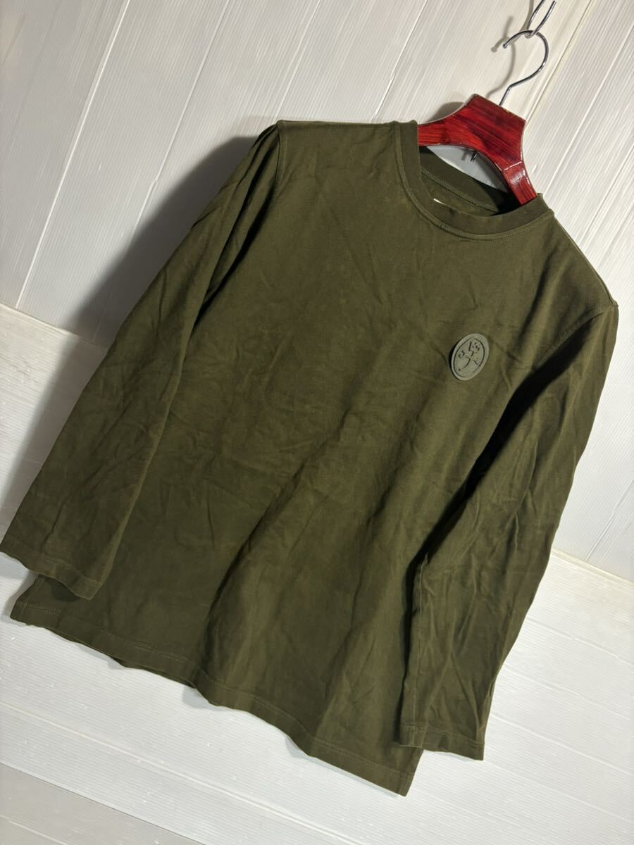 CASTELBAJAC SPORT カステルバジャック 日本製 深緑 家紋×白熊 シロクマ 長袖 Tシャツ ロンT ダークグリーン 2 M程の画像9