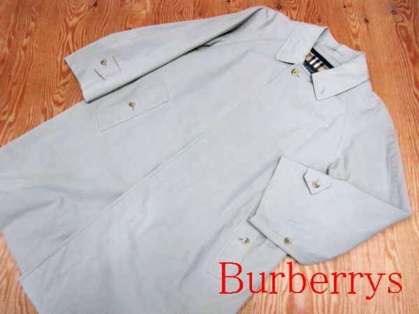 ★バーバリー Burberry★ウールライナー付き メンズ ステンカラーコート ベージュ 90-165★R60407007Bの画像1