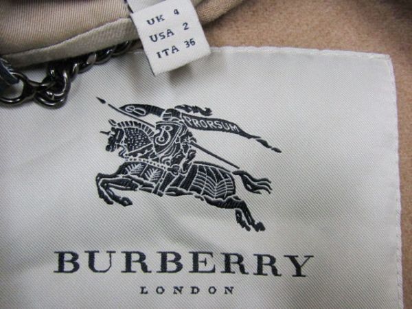 難あり★バーバリー Burberry★レディース 裏ノバチェック トレンチコート ウールライナー付き イタリア製★R60414009Bの画像5