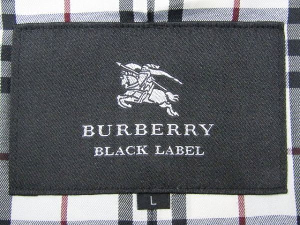 ★バーバリー Burberry ブラックレーベル★メンズ 裏ノバチェック ボンディング ステンカラーコート★R60414007Bの画像5