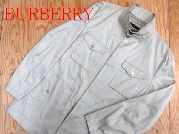 ★バーバリー Burberry★メンズ スタンドカラーコットンジャケット★R60414028Aの画像1