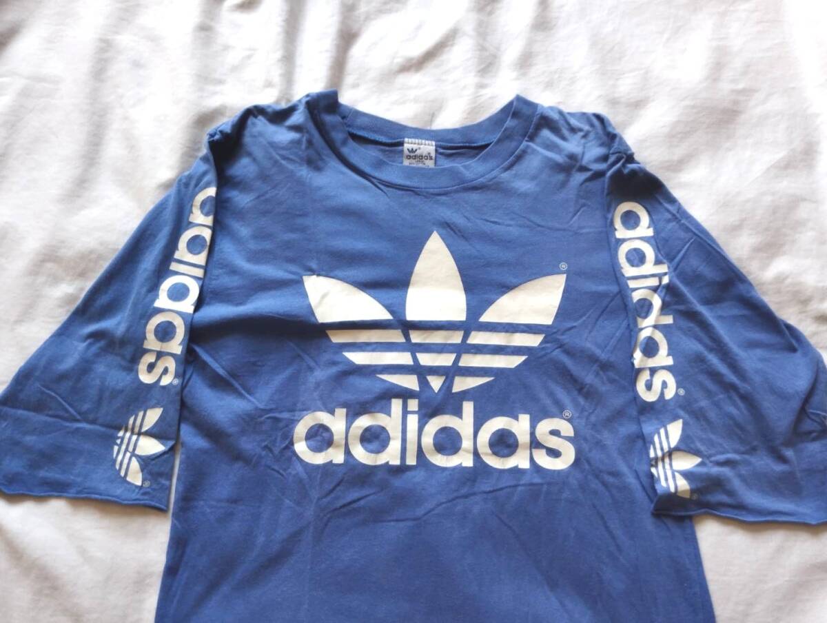 Adidas ヴィンテージ トレフォイル TシャツL ８０’ｓ Vanco_画像2