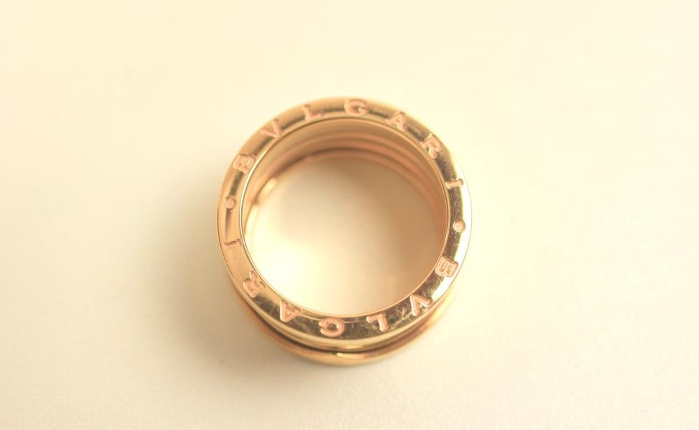 ICH【中古品】 BVLGARI ブルガリ B.zero1 ビーゼロワン 3バンド リング ピンクゴールド K18 12.4g 〈207-240417-ss26-ICH〉の画像3