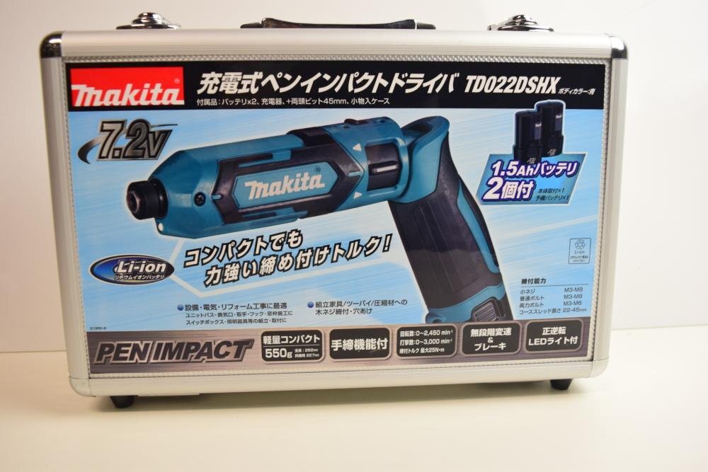 ICH【未使用品】 未使用 makita マキタ 充電式ペンインパクトドライバ TD022DSHX 〈102-240331-ss19-ICH〉の画像3