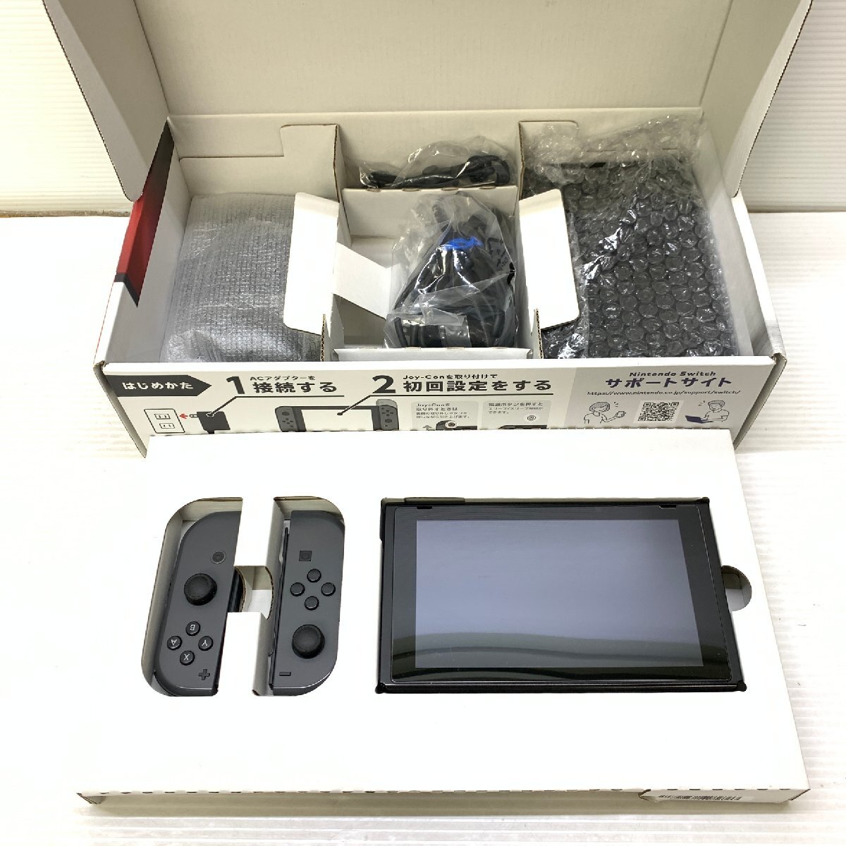 MIN【中古品】 MSMG Nintendo Switch Joy-con L/R グレー ニンテンドースイッチ 欠品あり 任天堂 〈34-240417-ME-4-MIN〉の画像2