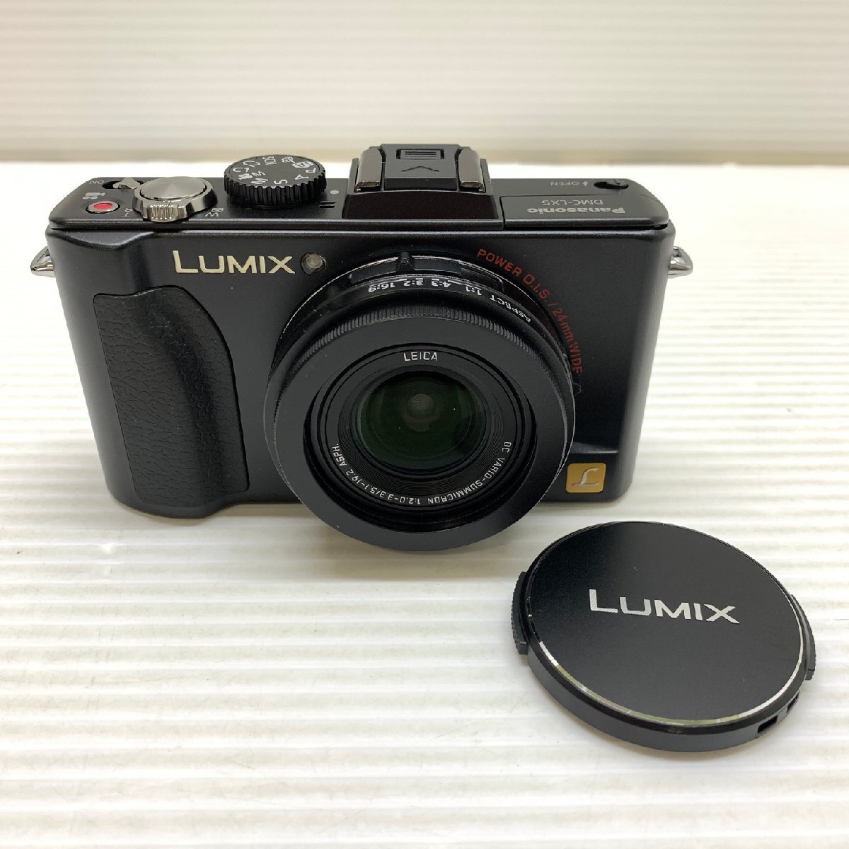 MIN【中古品】 MSMK パナソニック LUMIX DMC-LX5 デジタルカメラ ブラック 箱にスレあり 〈94-240422-MK-9-MIN〉の画像2