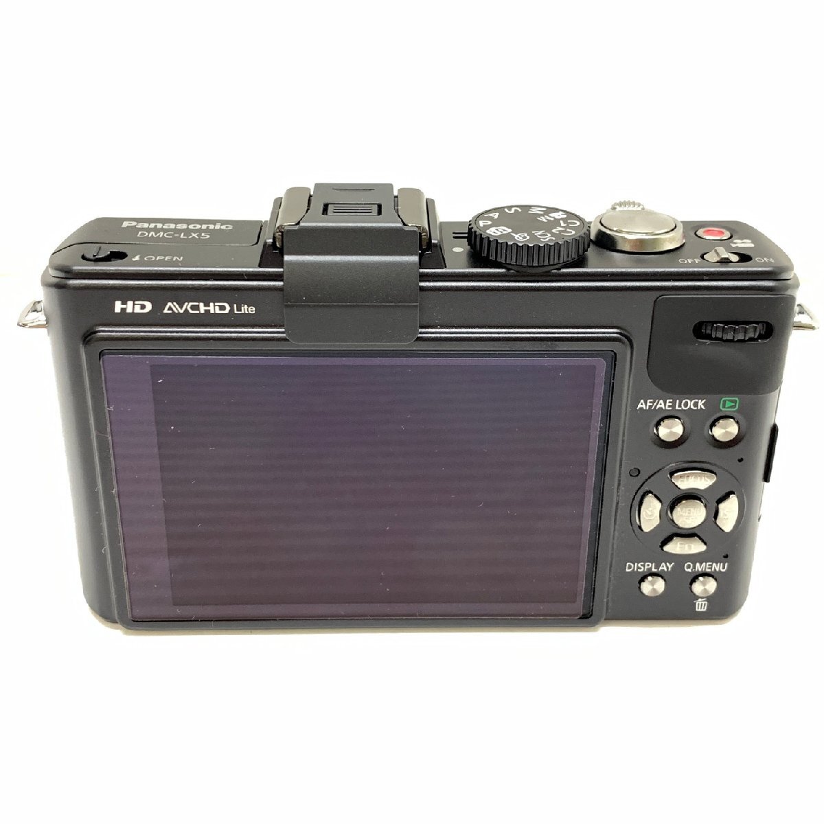 MIN【中古品】 MSMK パナソニック LUMIX DMC-LX5 デジタルカメラ ブラック 箱にスレあり 〈94-240422-MK-9-MIN〉の画像4