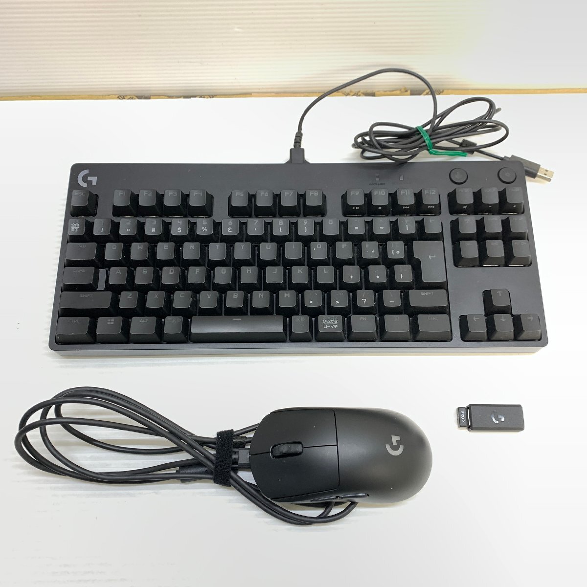 MIN【現状渡し品】 MSMK ゲーミング キーボード マウス セット logicool PRO PC周辺機器 〈88-240427-KS-33-MIN〉の画像1
