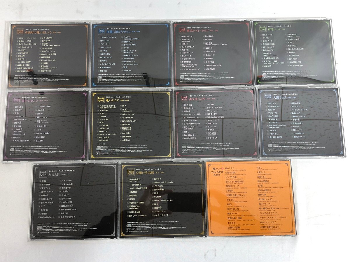 H【中古品】 懐かしのフランク永井 シングル全集 CD10枚 DVD1枚組 VIBY-1030 〈13-240425-SS-10-HOU〉の画像5