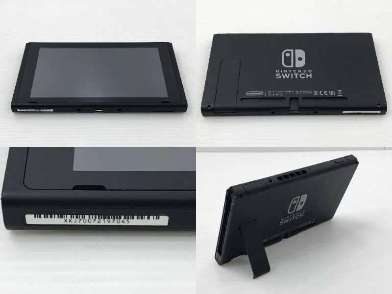 【TAG・中古】(6)★1円～★Nintendo Switch本体 新モデル グレー ★動作確認済み ★欠品/画面キズ/画面ヤケあり　034-240411-YK-16-TAG_画像2