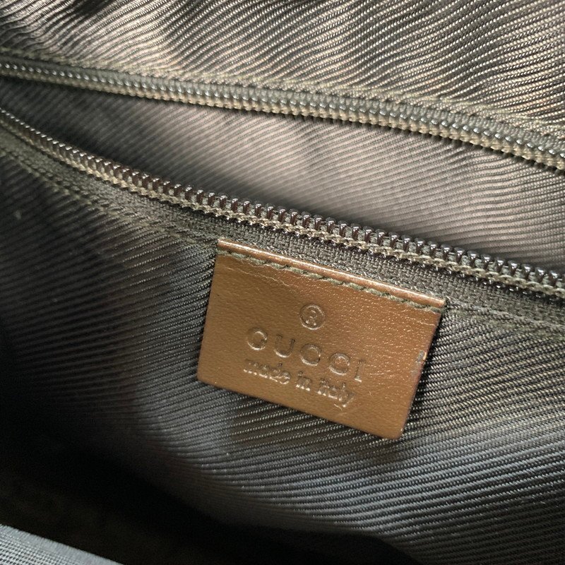 FUZ【ジャンク品】 1円～ GUCCI グッチ キャンバスショルダーバッグ ダメージあり 肩掛け 〈180-240417-0NM-1-FUZ〉の画像8