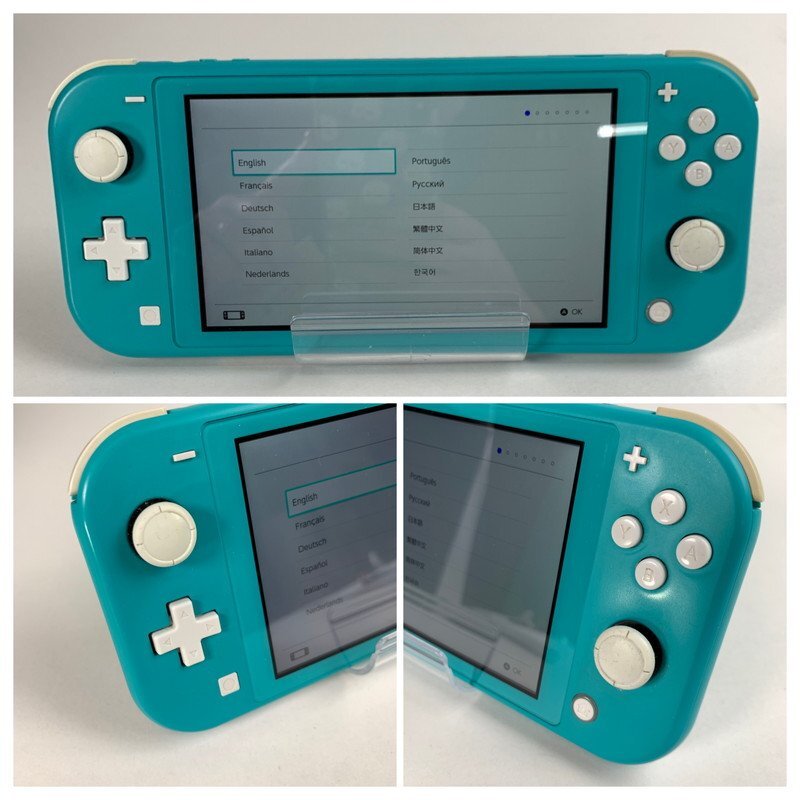 FUZ【中古品】 Switch Lite ターコイズ 本体 汚れ スティックベタつき有 やや使用感有り 〈34-240417-0NM-27-FUZ〉の画像8