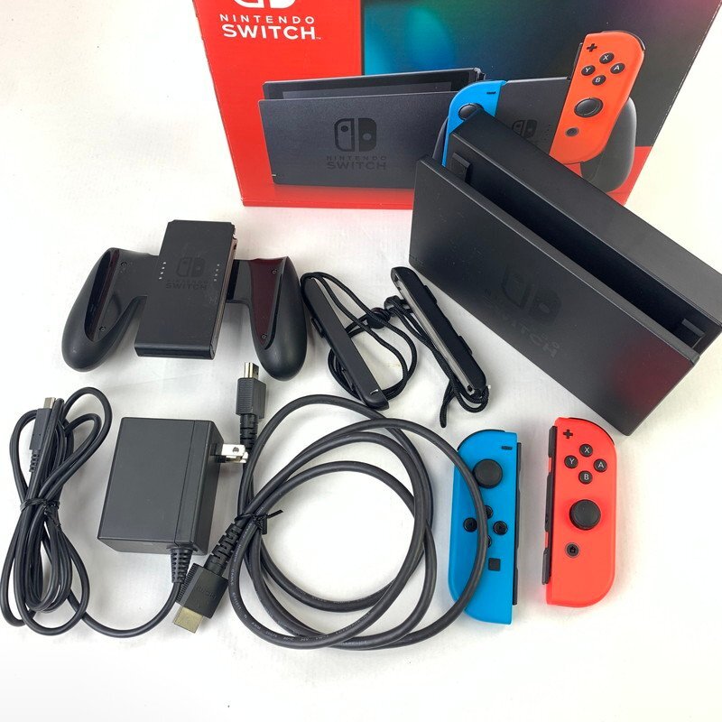 FUZ【中古品】 Nintendo Switch 本体 新型XKJ スイッチ ネオンモデル 箱破れ 〈34-240409-NM-8-FUZ〉_画像7