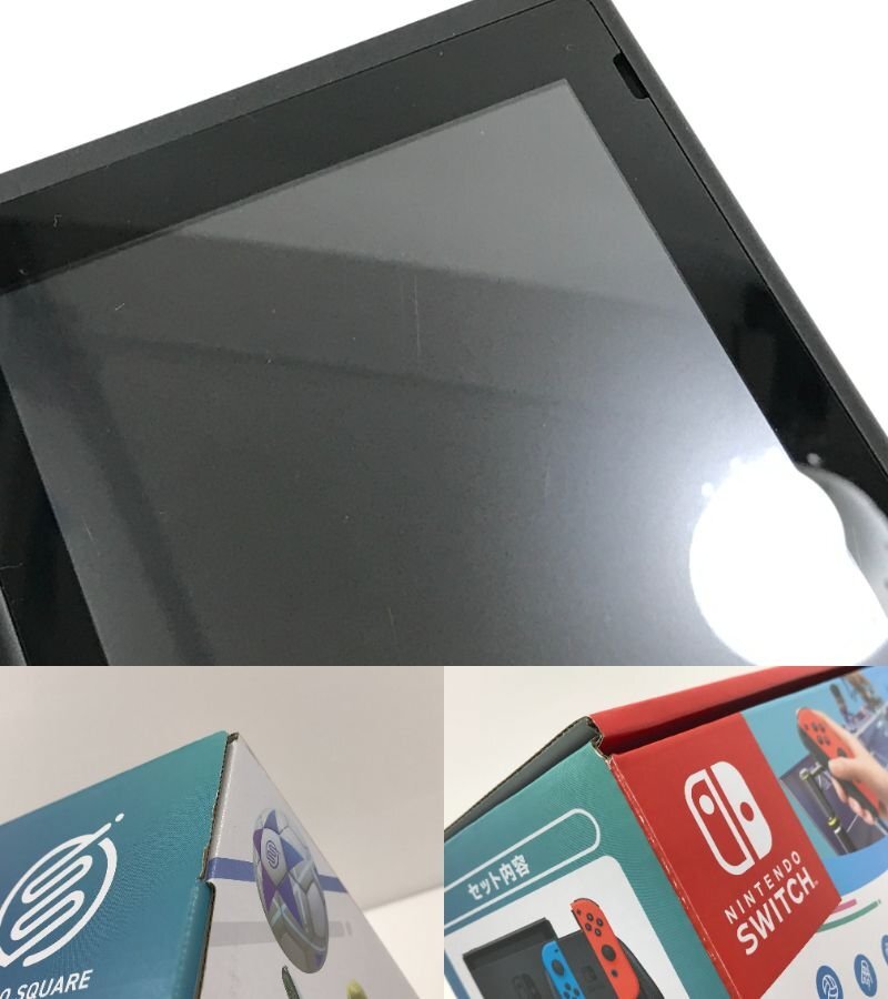 【TAG・中古】(4)★1円 ★Nintendo Switch本体 Sports セット★動作OK★ソフトとレッグバンド欠品★画面キズ有 034-240416-YK-19-TAGの画像5