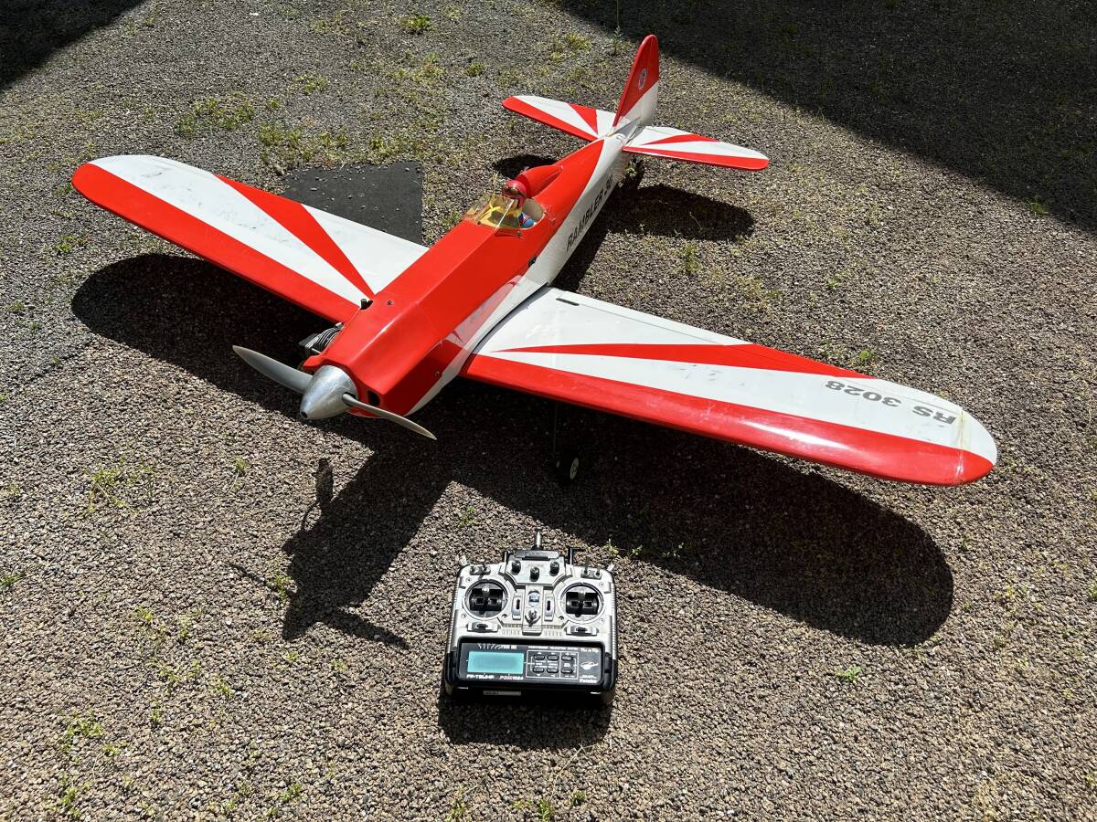 33Z 1円～ ジャンク RC ラジコン 飛行機 RAMBLER 30 RS 3028 送信機 プロポ FP-T8UHP