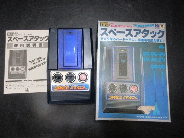 TOMY トミーエレクトロニクスゲーム TEG スペースアタック 通電確認済 ジャンク 元箱付の画像1