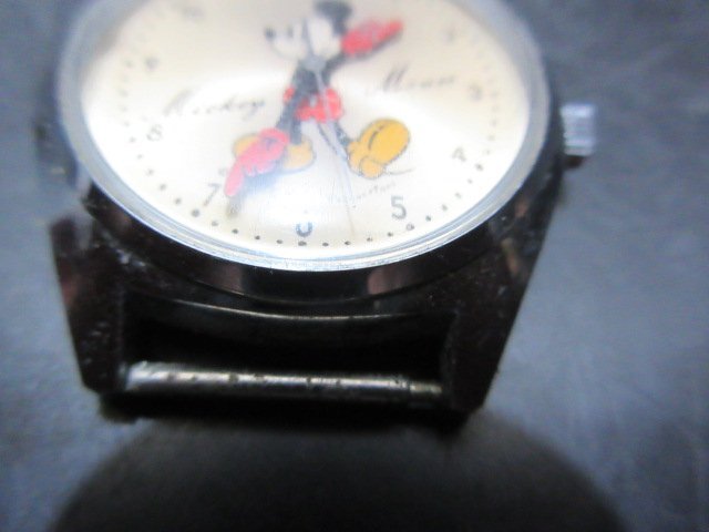 3 日本製 古い ミッキーマウス 腕が長短針 手巻き 稼動品 ジャンクの画像6