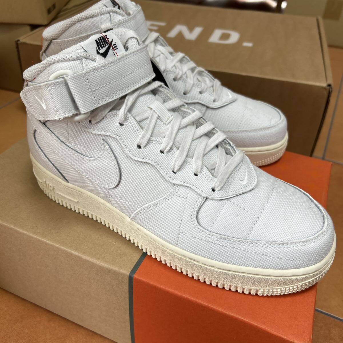 新品 Nike Air Force 1 '07 MID LX Summit White WMNS 27.0cm MENS 26.5cm ナイキ ウィメンズ エアフォース1 サミットホワイト DZ4866-121