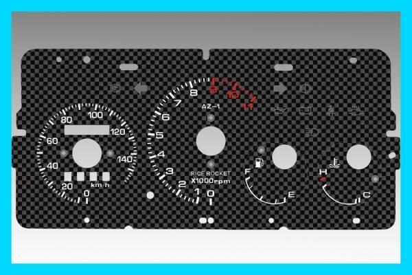 マツダ　AZ-1　CARA　ELメーター　スピードメーター　単品　ライスロケット製_スピード158㎞仕様です。