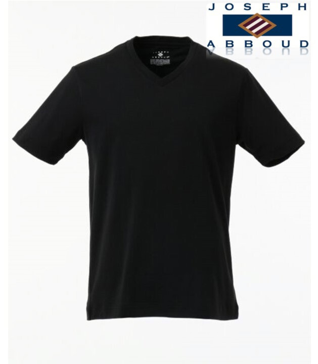 新品タグ付き【JOSEPH ABBOUD ジョセフアブード】防臭機能 定番のパックVネックＴシャツ カットソー 黒無地 3L 大きいサイズv4913